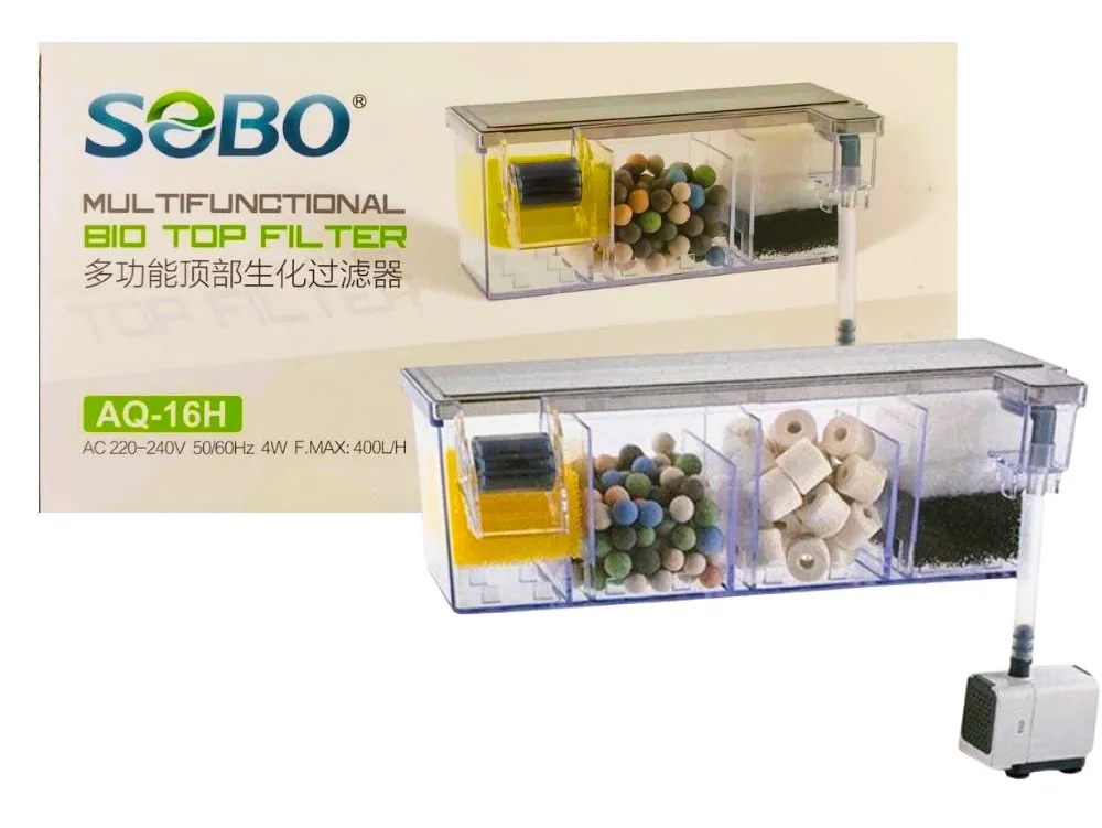 sobo-aq-16h-top-filter-1 تاپ فیلتر آکواریوم سوبو مدل AQ-16H