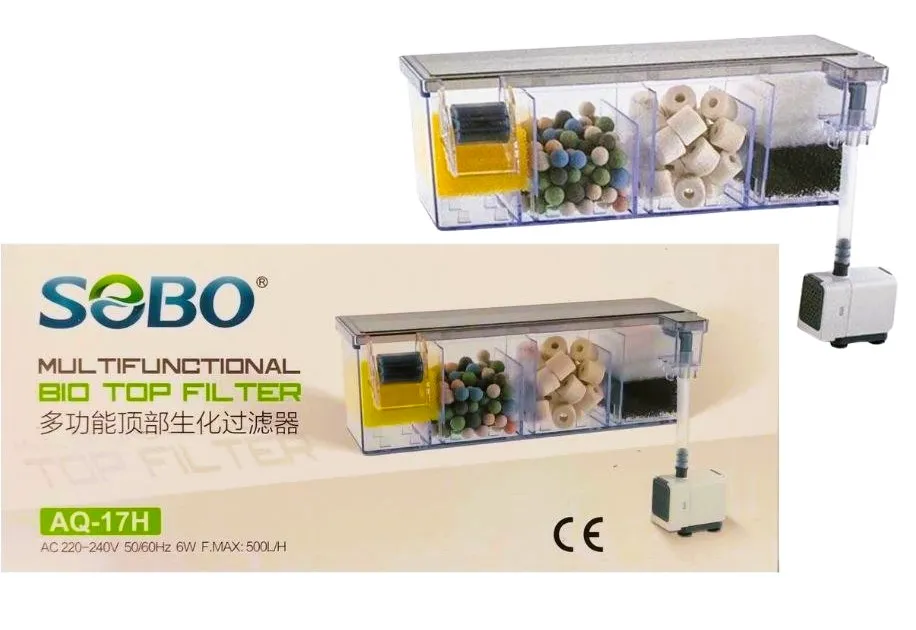 sobo-aq-17h-top-filter-1 تاپ فیلتر آکواریوم سوبو مدل AQ-17H