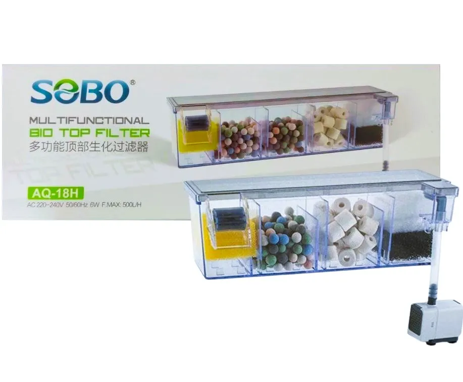 sobo-aq-18h-top-filter-1 تاپ فیلتر آکواریوم سوبو مدل AQ-18H