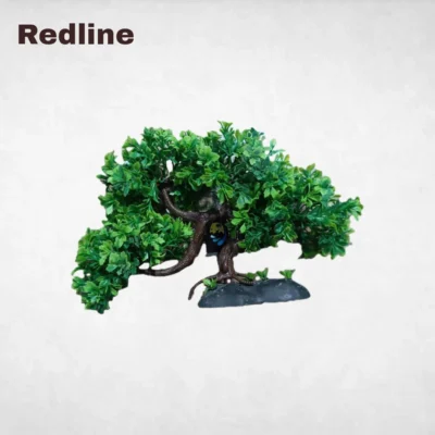 درخت مصنوعی آکواریوم طرح بونسای با پایه سنگی